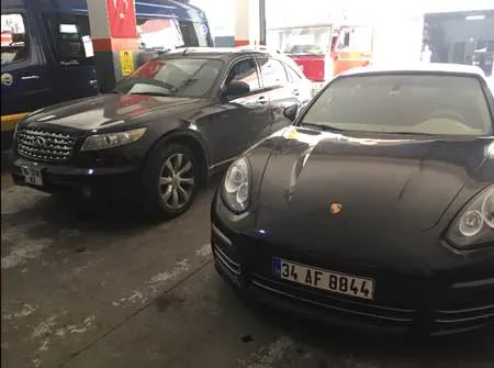 Servisimizde bakım sırası bekleyen bir Porsche Panamera
